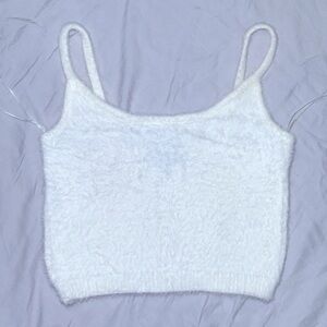 Fluffy crop top